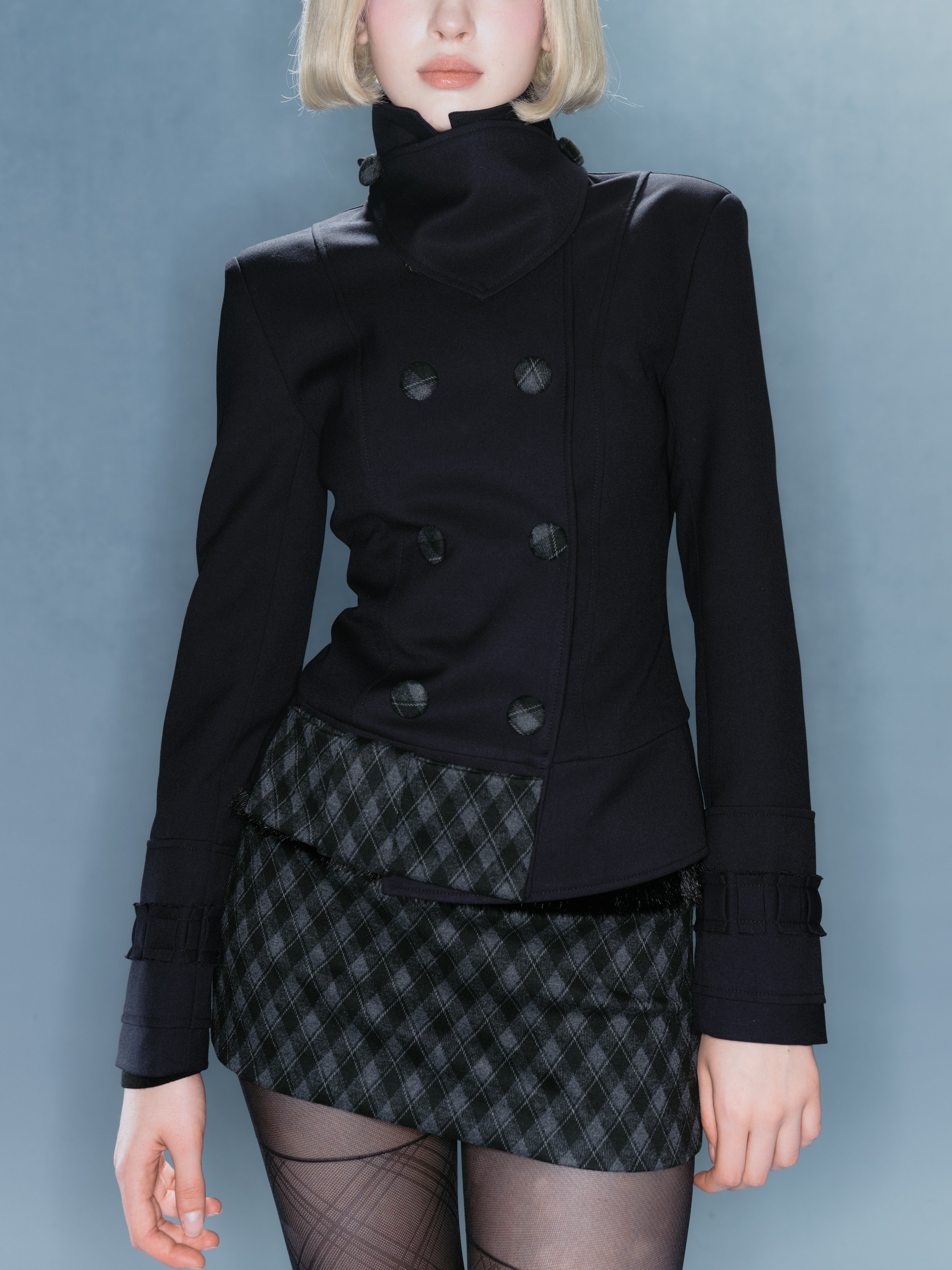 Bow Tailored Jacket (Navy)