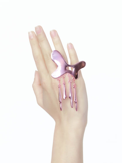 Pink Morpho Ring