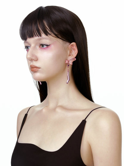 Pink Elf Earings