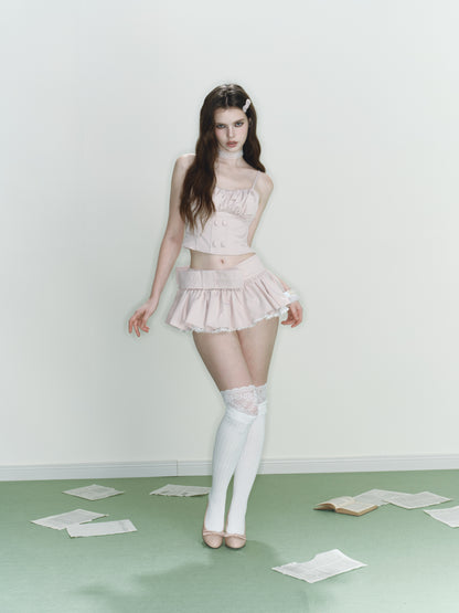 Misty Ribbon Top (Pink)