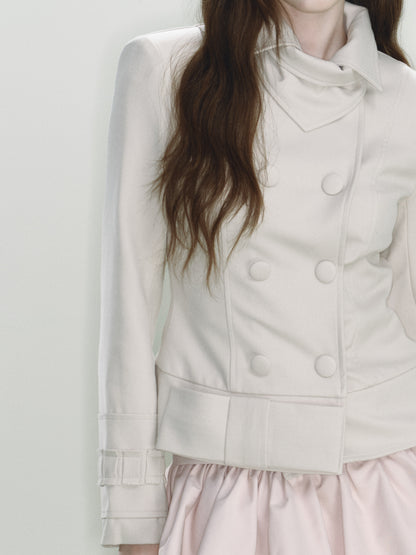 Bow Tailored Jacket (Khaki)