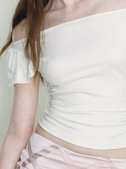 Flyaway Knit Top (White)