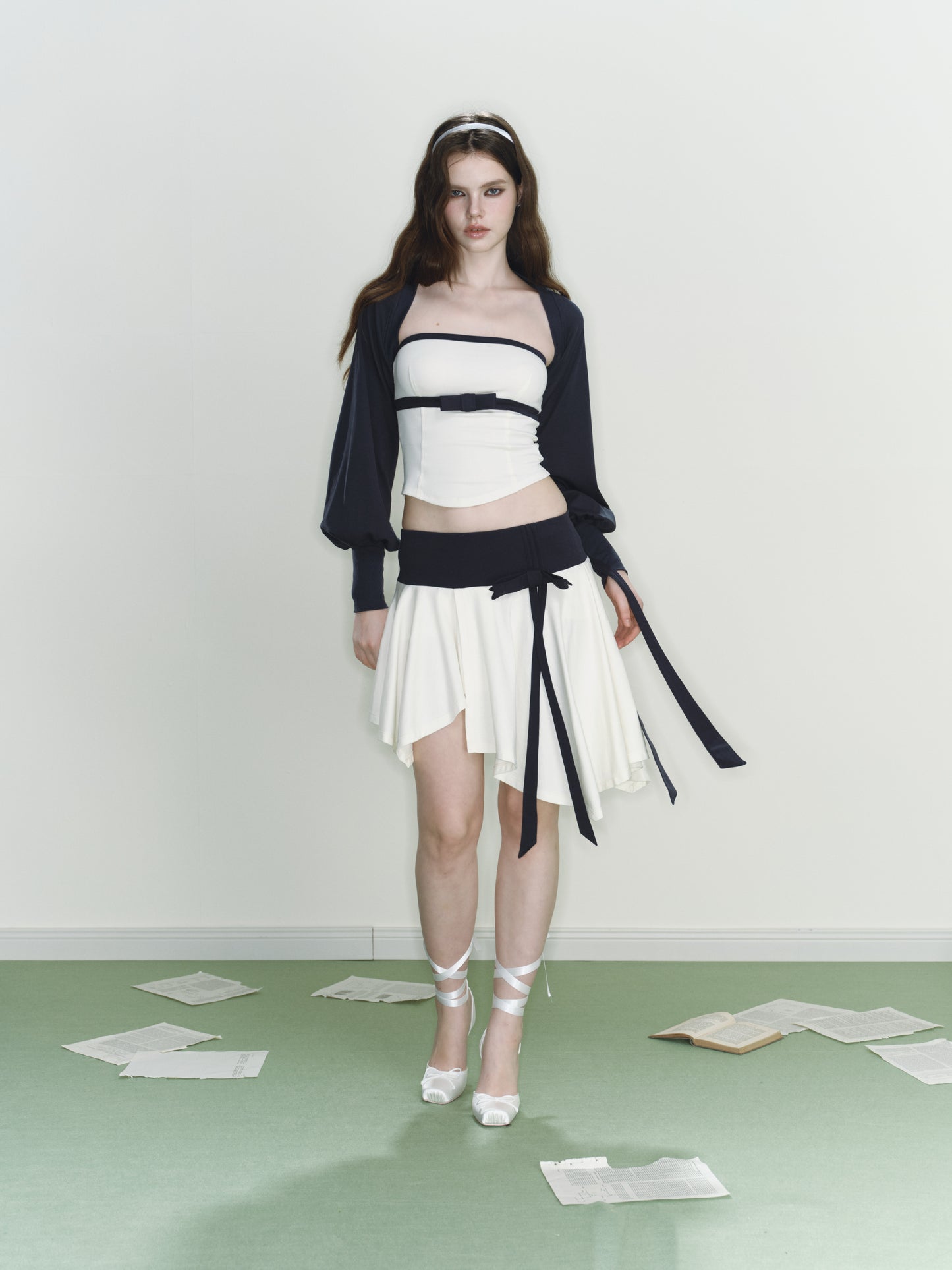 Swan Knit Skirt (SHIPS BY 7/20)