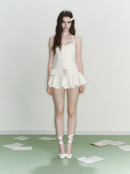 Mist Ribbon Dress (Ivory)
