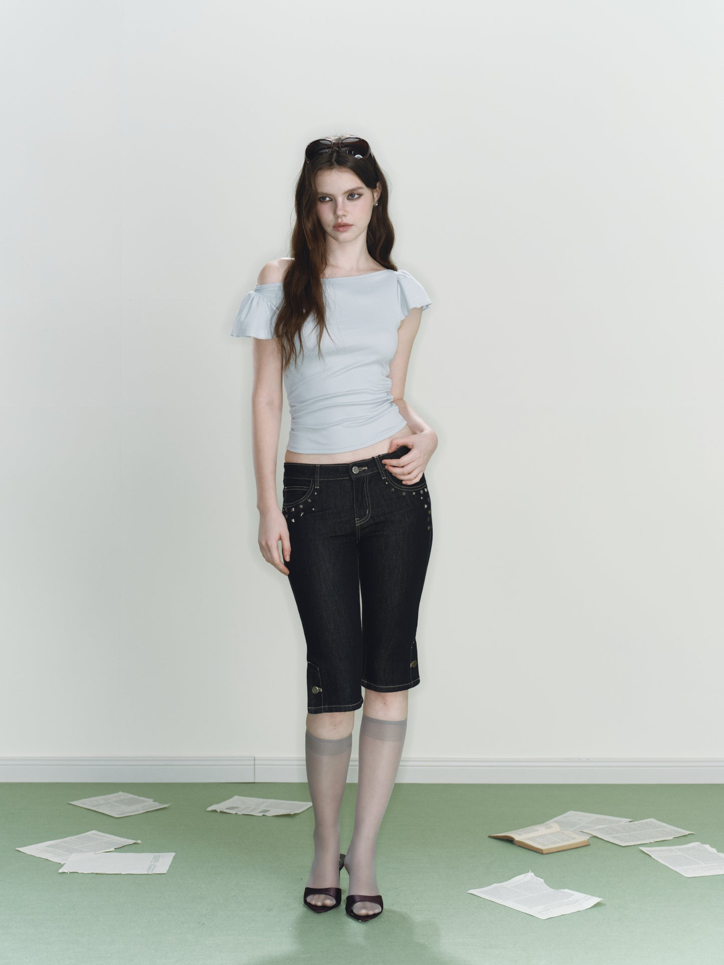 Flyaway Knit Top (Blue)