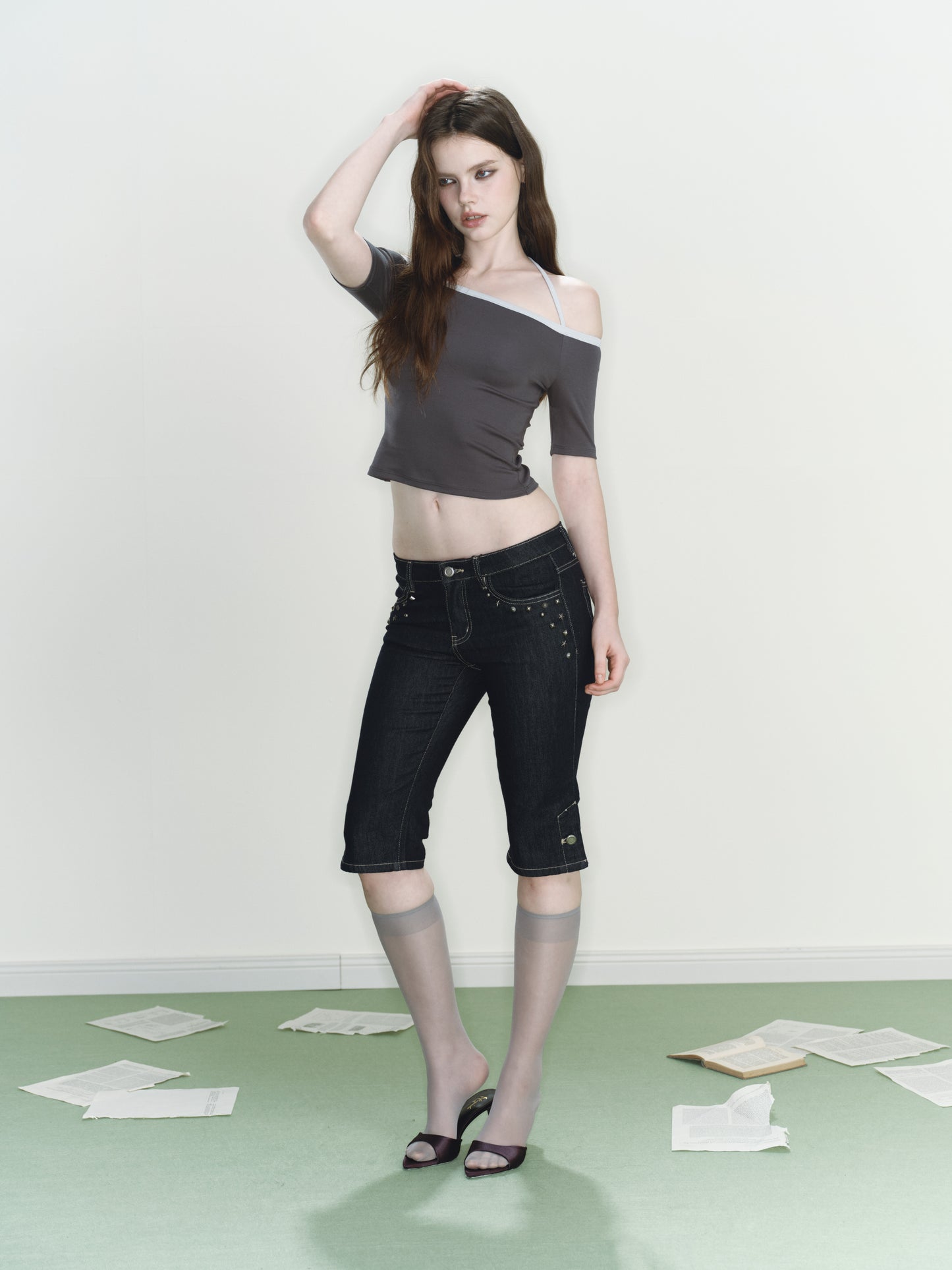 Jinx Knit Top (Grey)