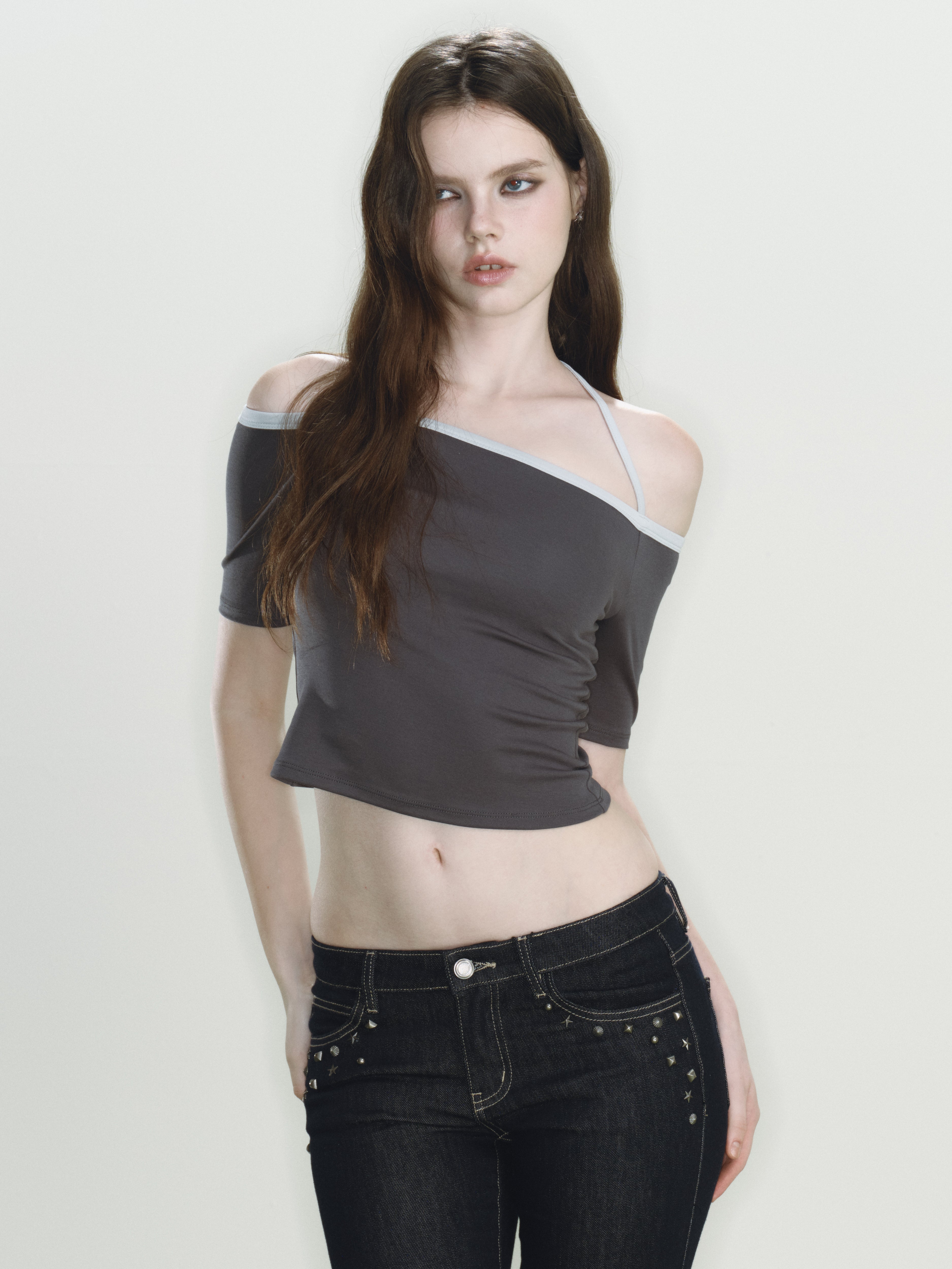 Jinx Knit Top (Grey)