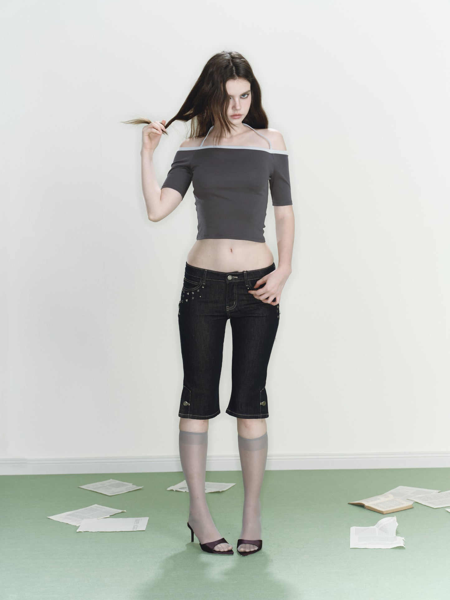 Jinx Knit Top (Grey)