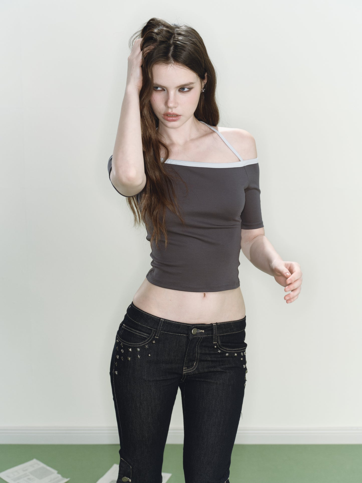 Jinx Knit Top (Grey)