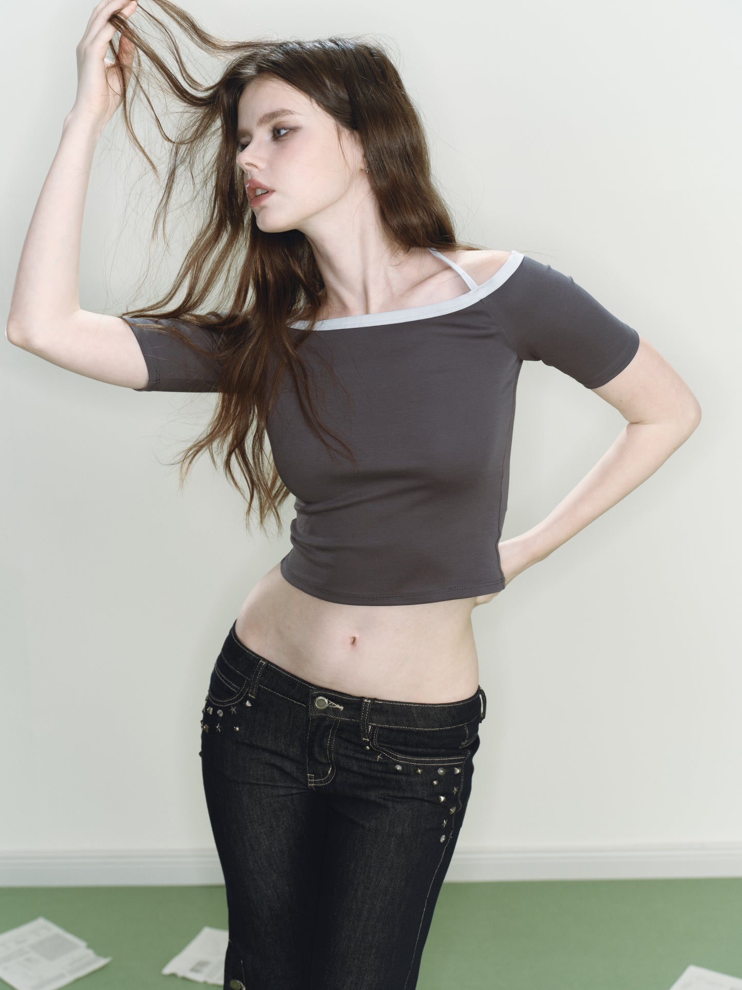 Jinx Knit Top (Grey)