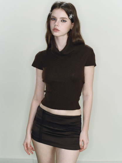 Lune Two-way Knit Top (Black)