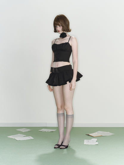 Misty Ribbon Top (Black)