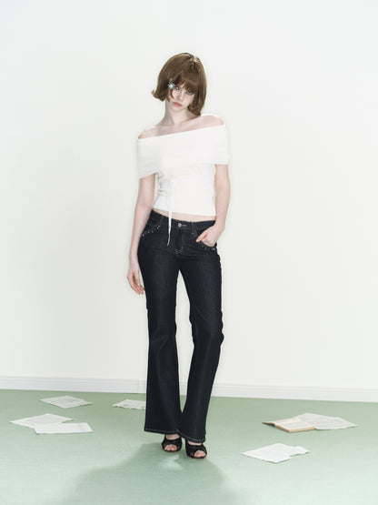 Lune Two-way Knit Top (White)