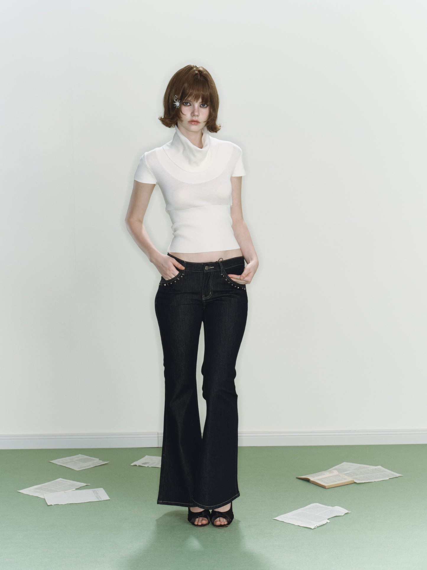 Lune Two-way Knit Top (White)