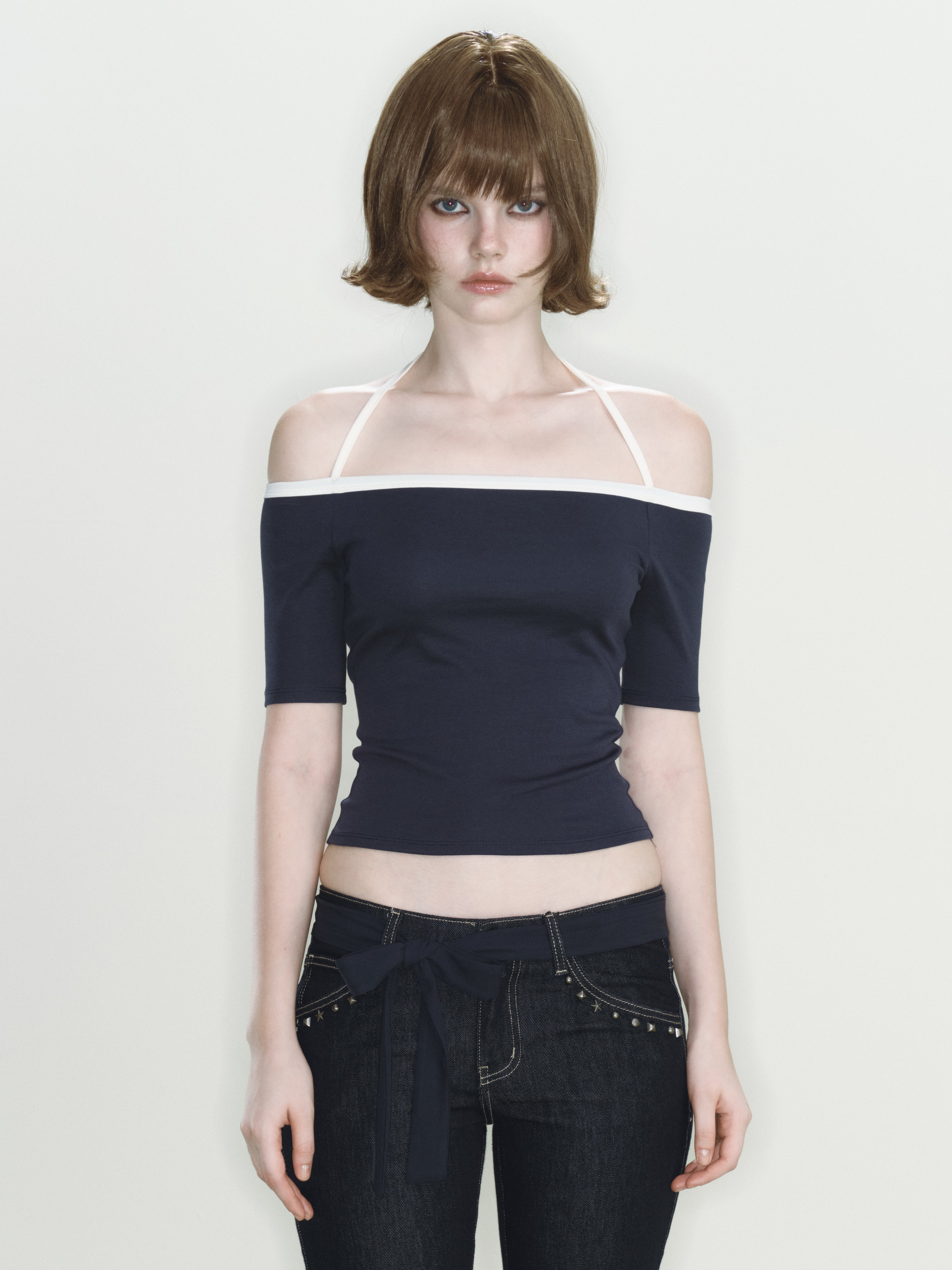 Jinx Knit Top (Navy)
