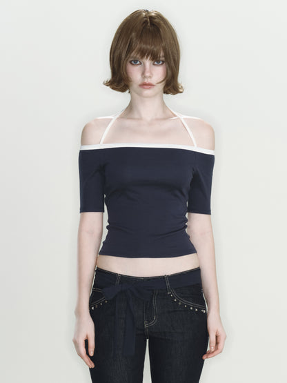 Jinx Knit Top (Navy)