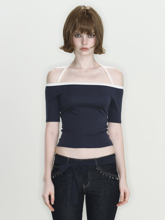 Jinx Knit Top (Navy)