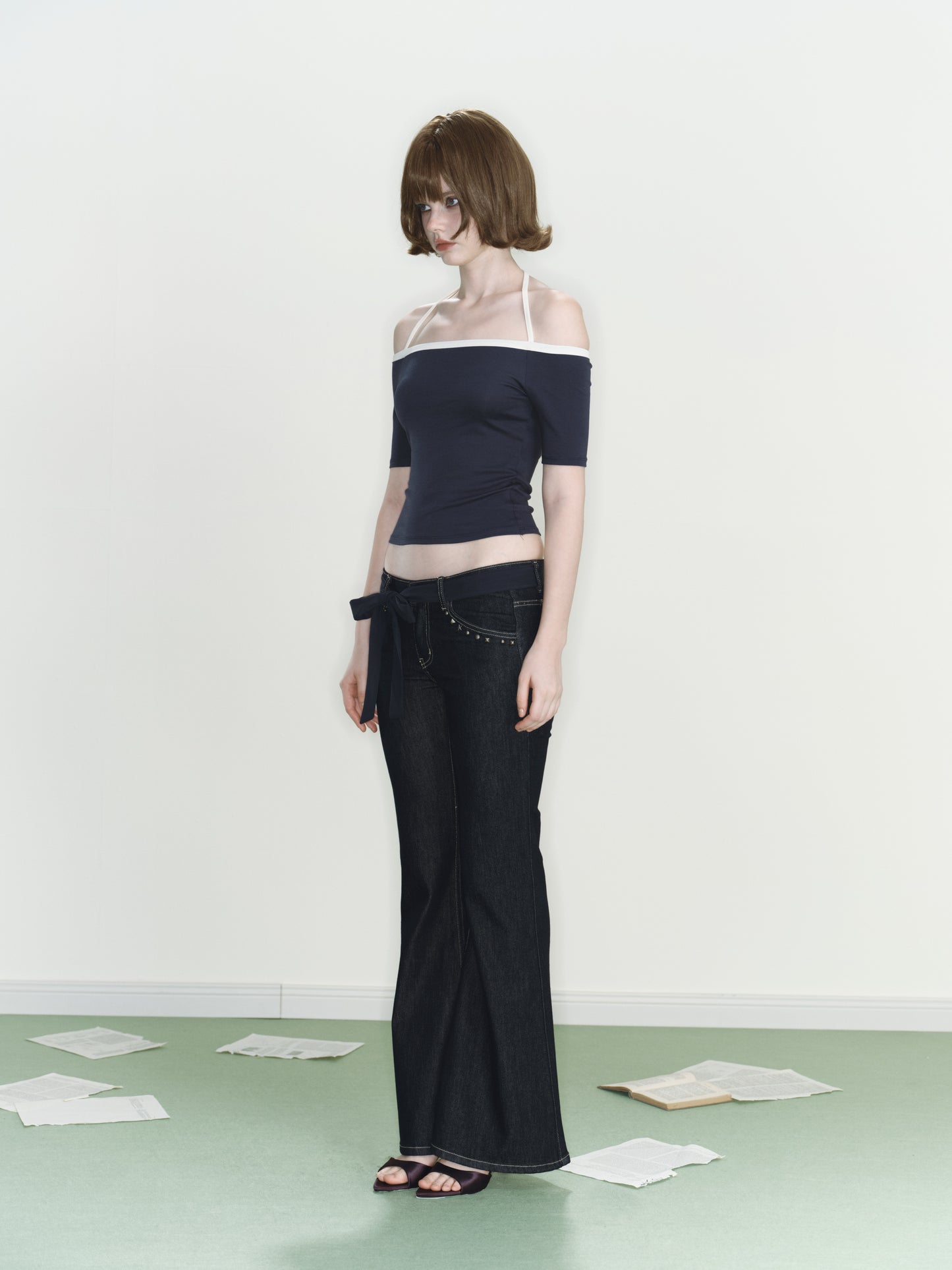 Jinx Knit Top (Navy)
