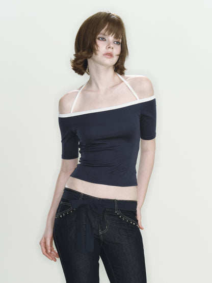 Jinx Knit Top (Navy)