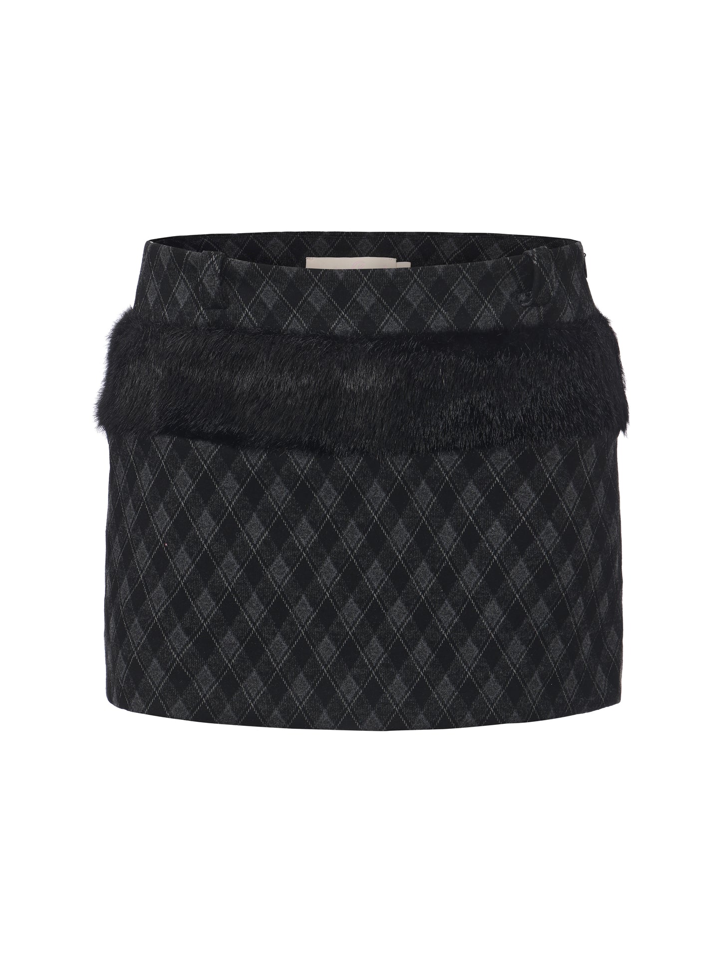 Raven Fur Skort