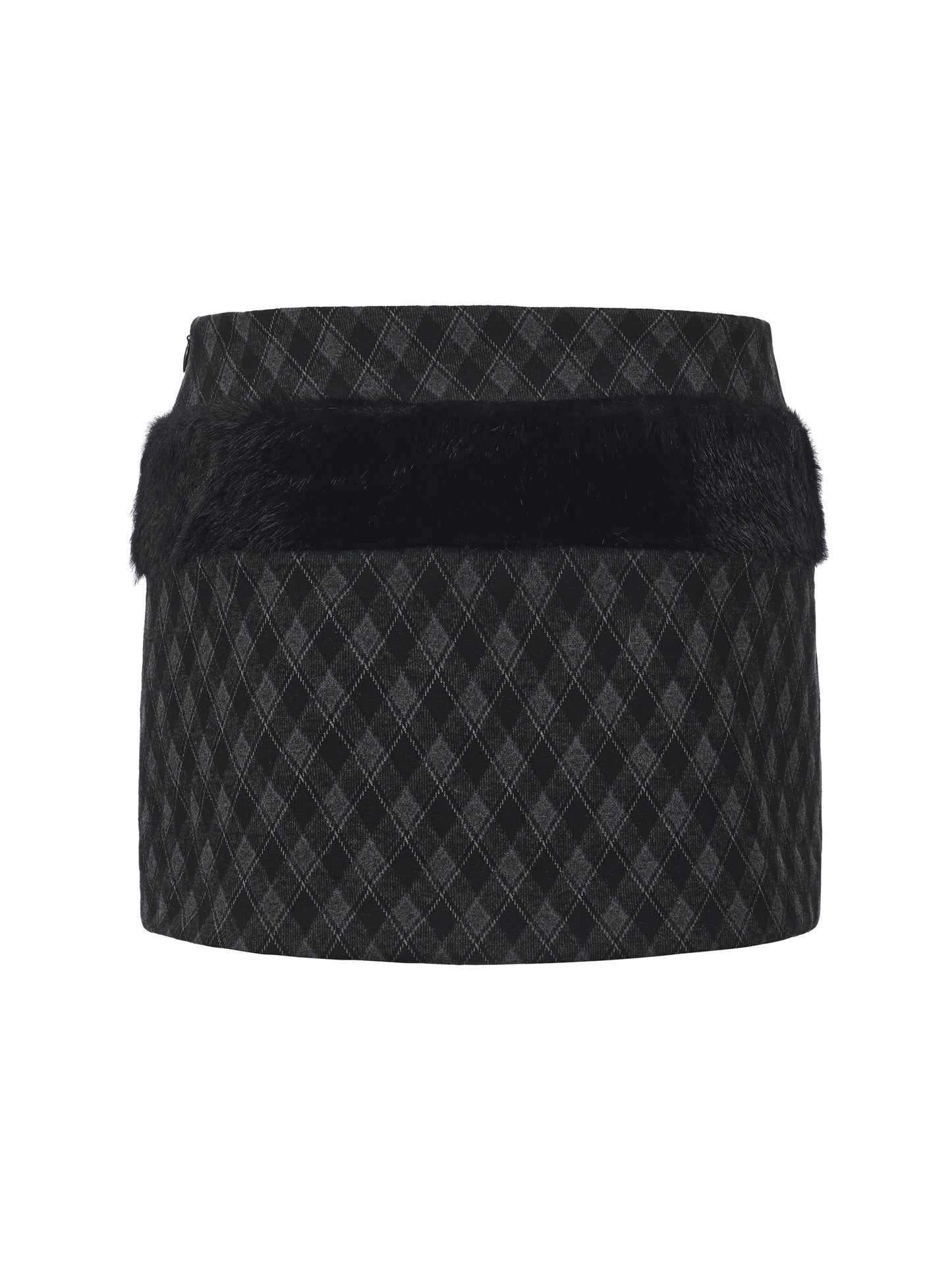Raven Fur Skort