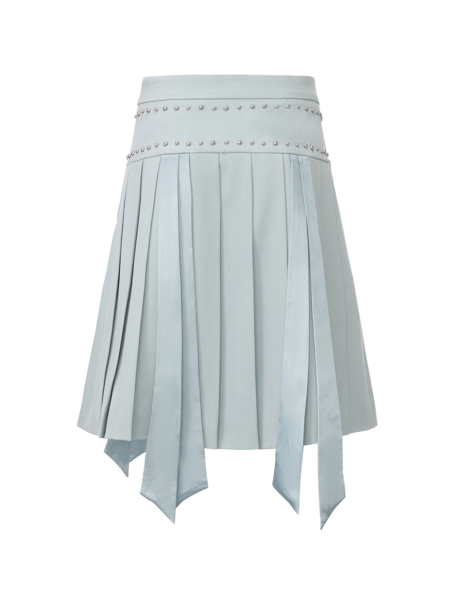 Blue Mist Pleated Skirt