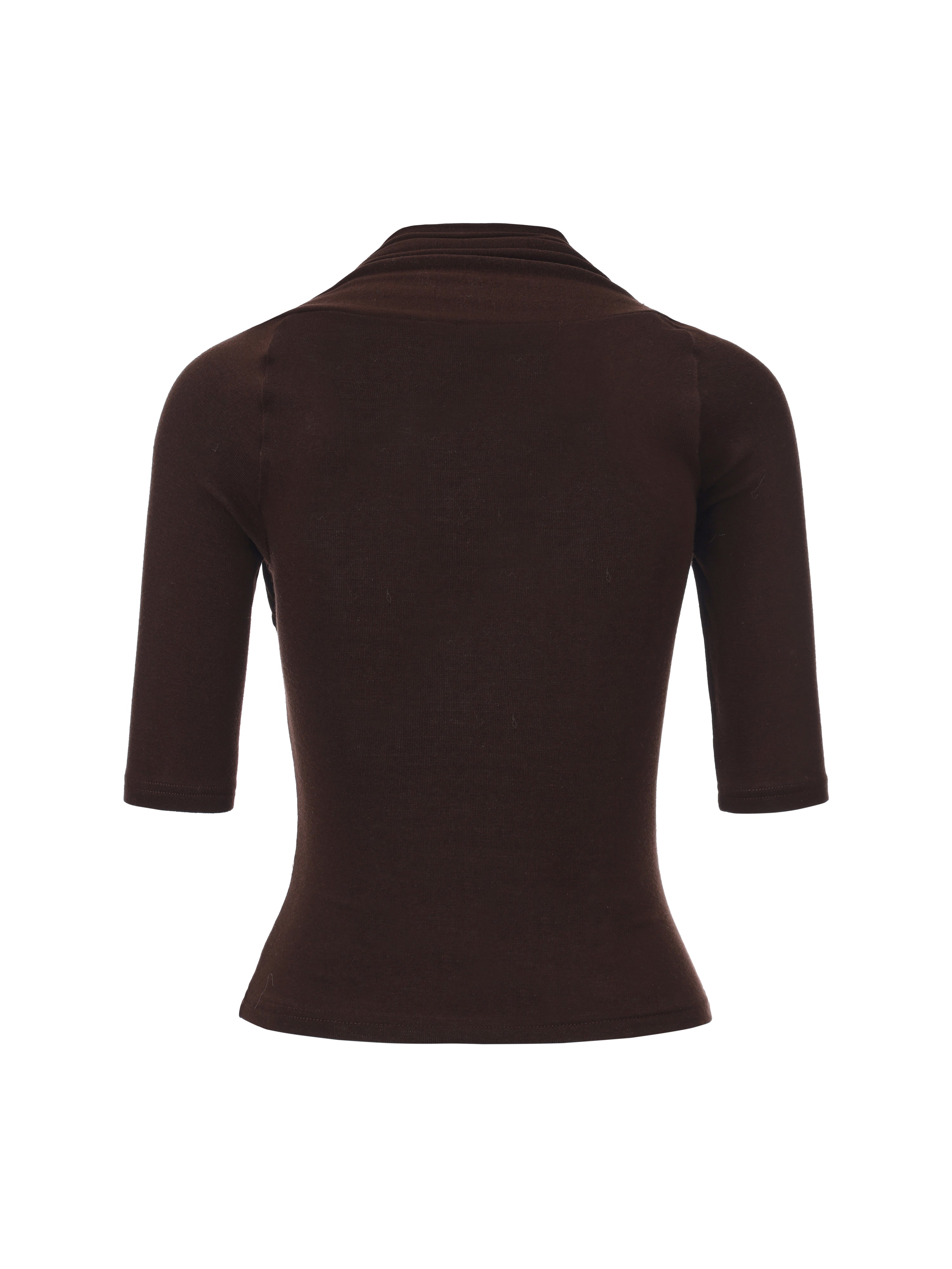 Brown Ribbon Knit Top – byeCarol
