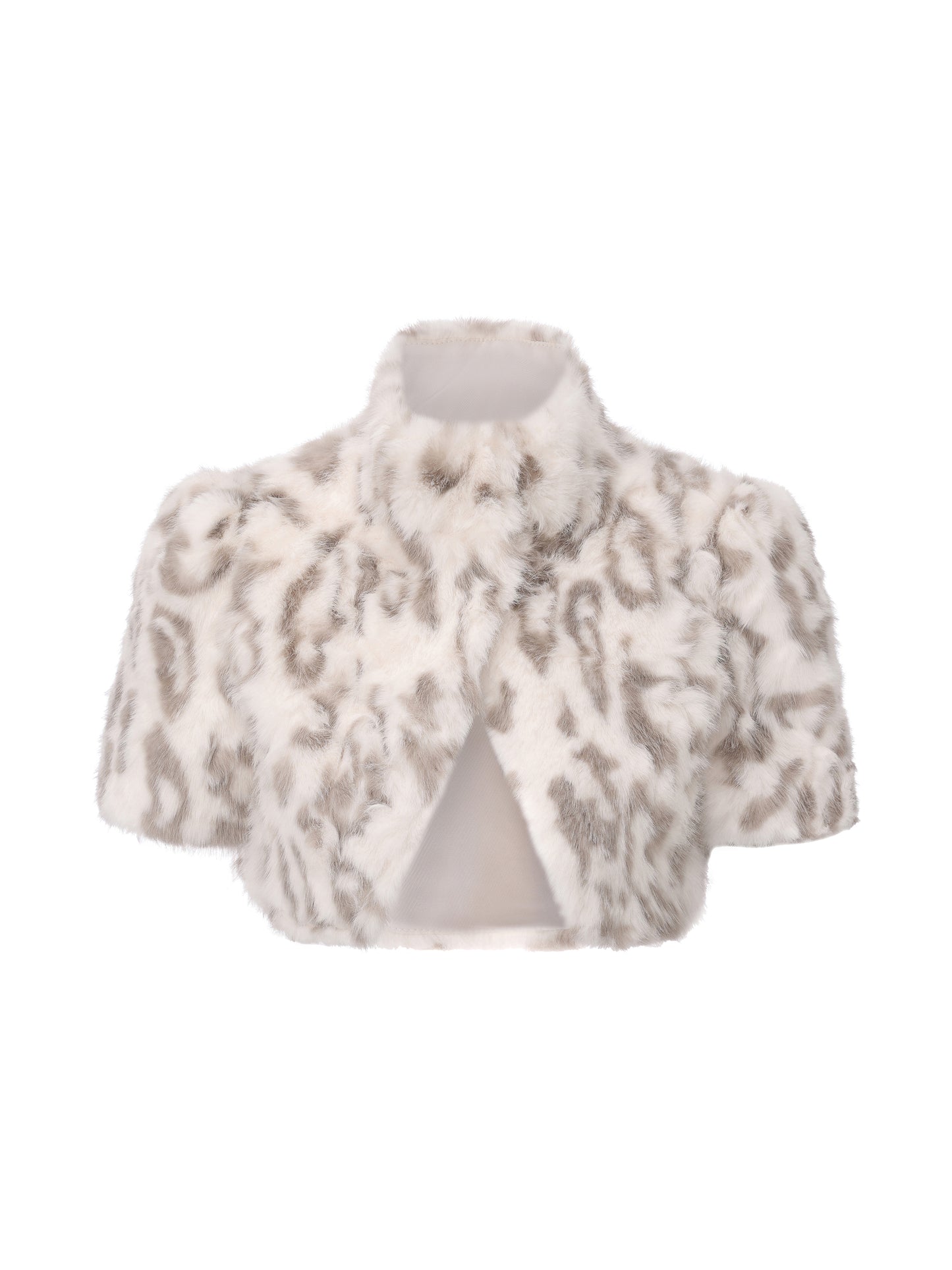 White KittenClaw Fur Jacket
