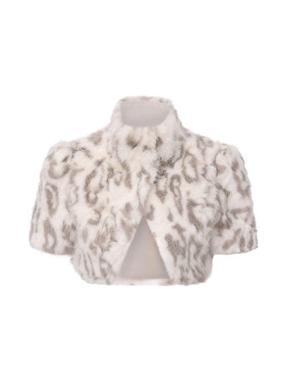 White KittenClaw Fur Jacket