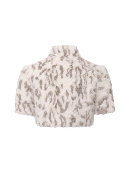 White KittenClaw Fur Jacket