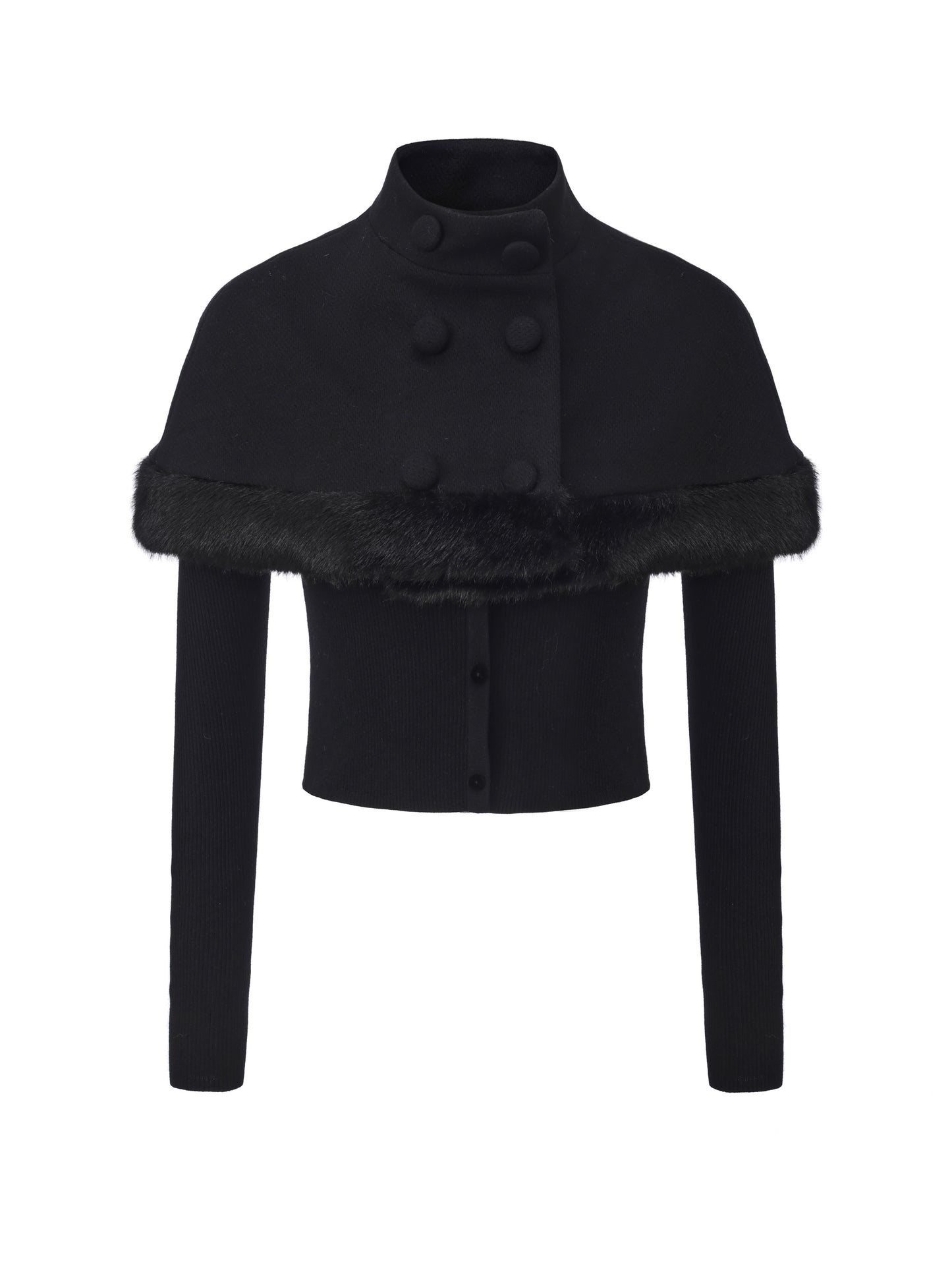 Midnight Fur Cape