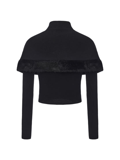 Midnight Fur Cape