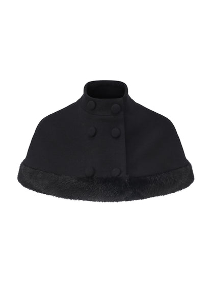 Midnight Fur Cape