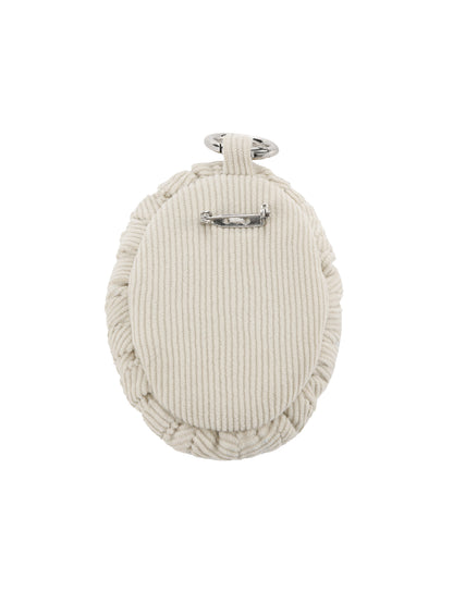 Ivory Mirror Medallion (Bag Charm)