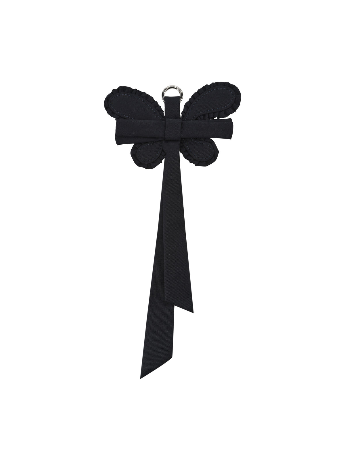 Navy Butterfly Medallion (Bag Charm)
