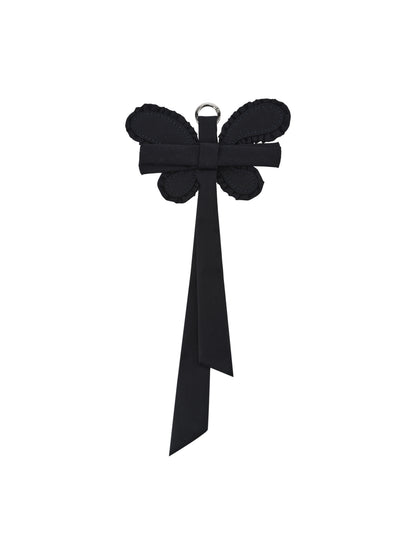 Navy Butterfly Medallion (Bag Charm)