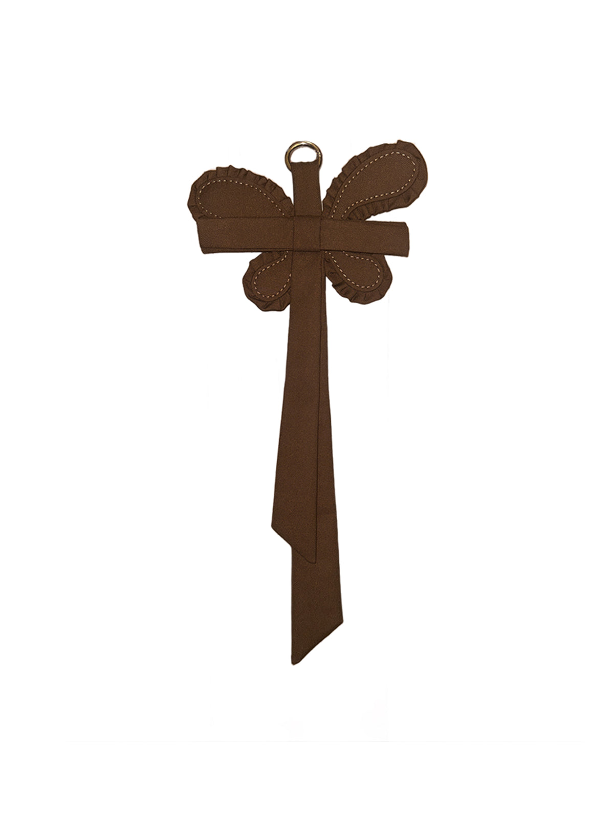 Brown Butterfly Medallion (Bag Charm)